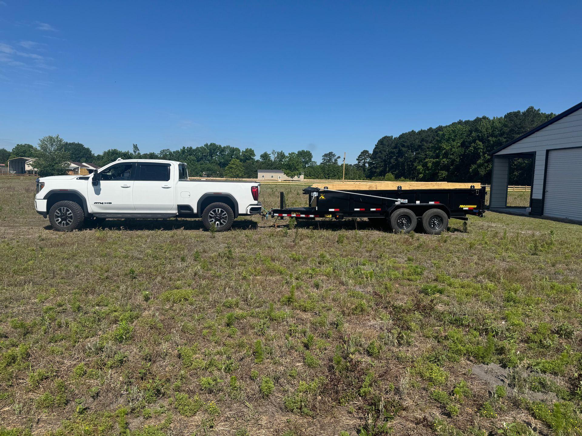 Dump trailer, dumpster, hauling, yard debris , cleanup